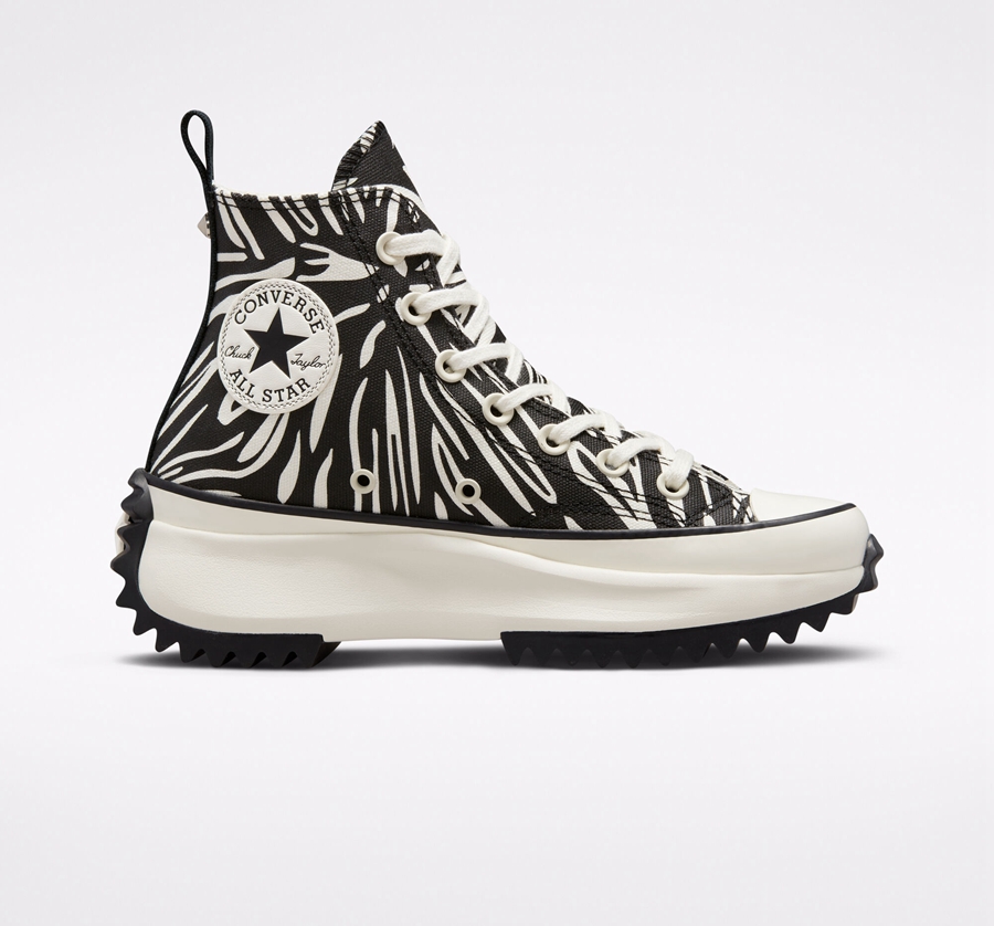 Converse Run Star Hike Platform Animalier Negras | A63780V