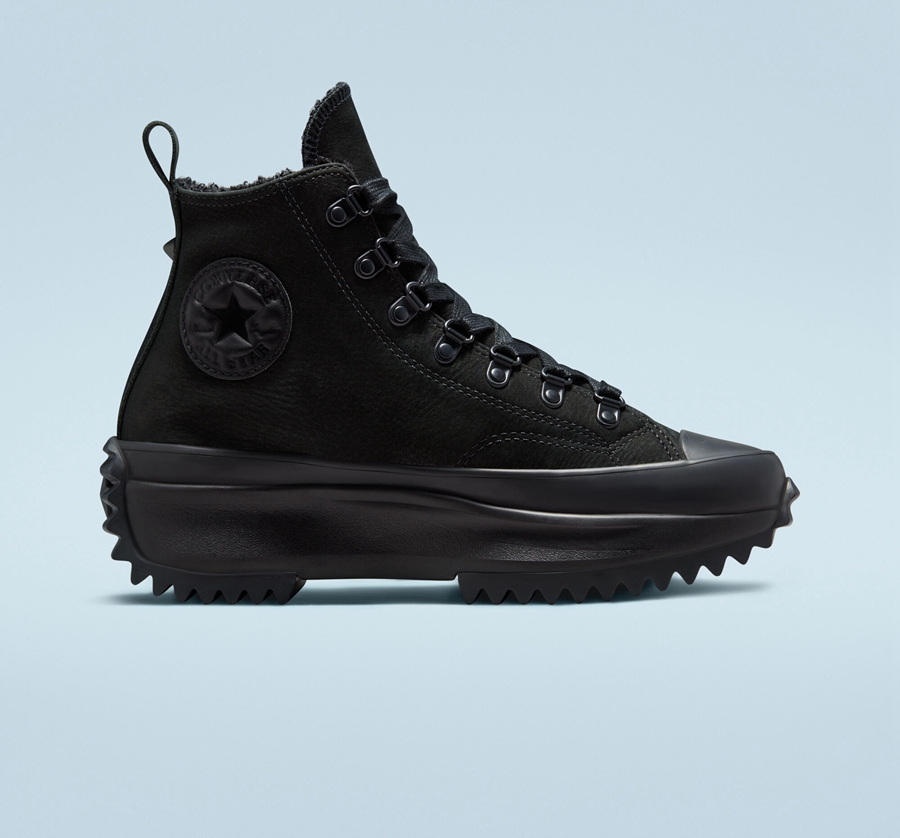 Converse Run Star Hike Platform Monochrome Negras | A77667V