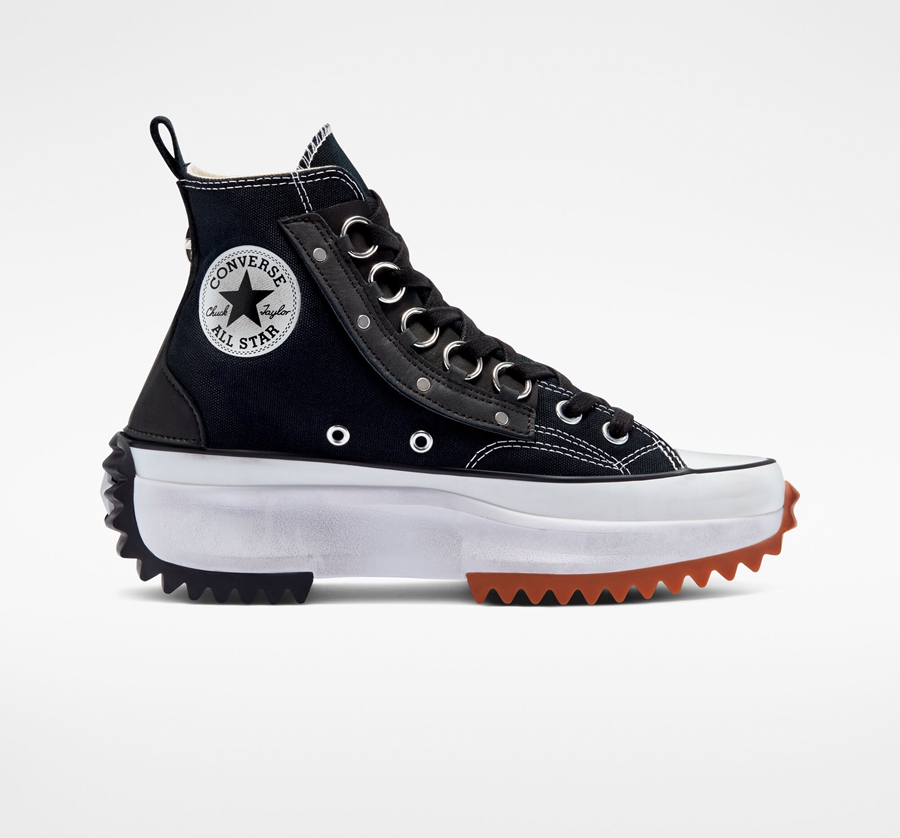 Converse Run Star Hike Platform Punk Academia Negras | A41732I